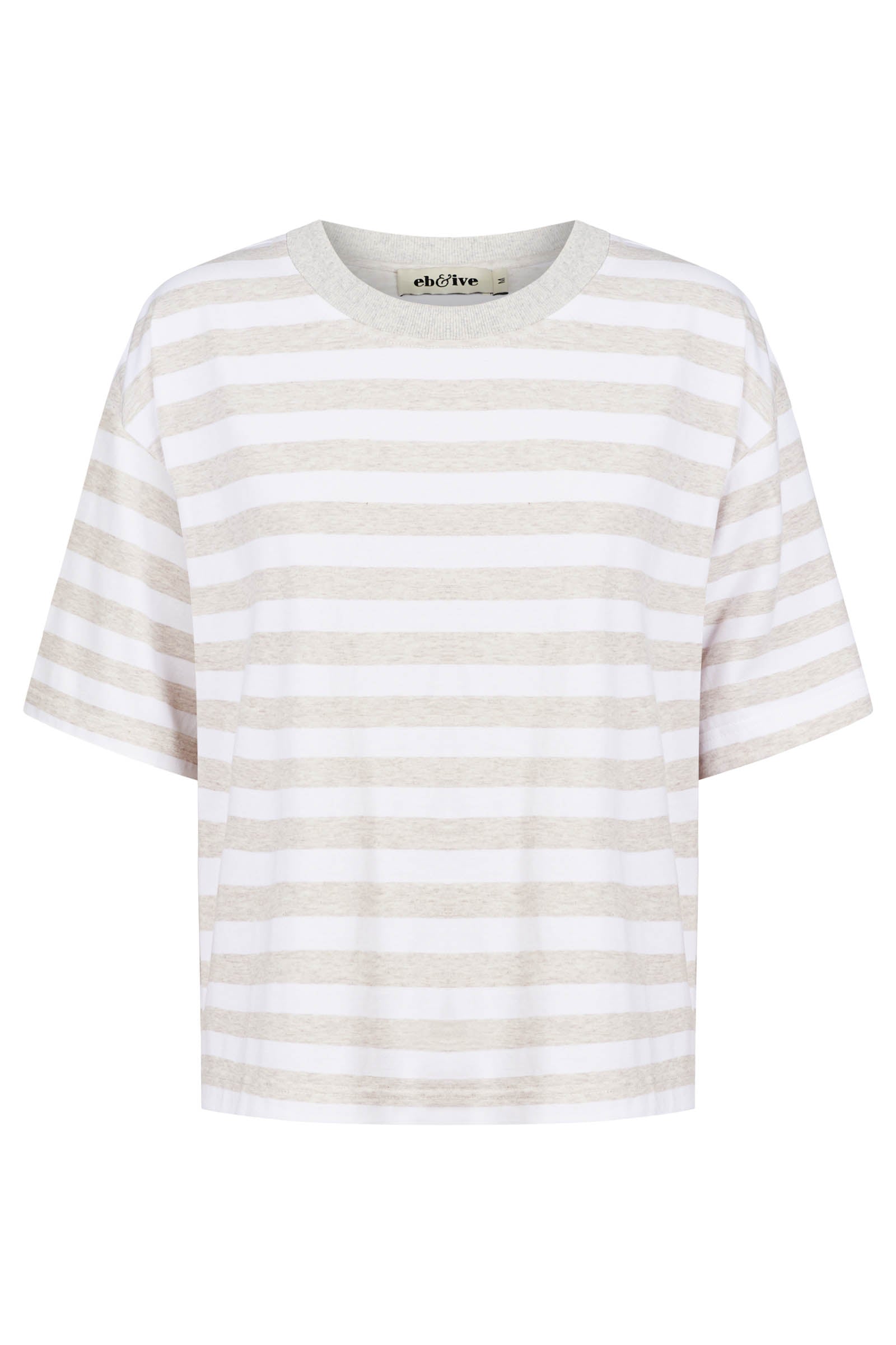 Studio Stripe Tshirt - Stone