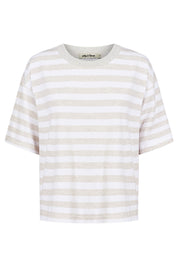 Studio Stripe Tshirt - Stone