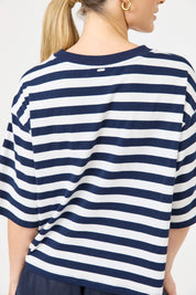 Studio Stripe Tshirt - Indigo