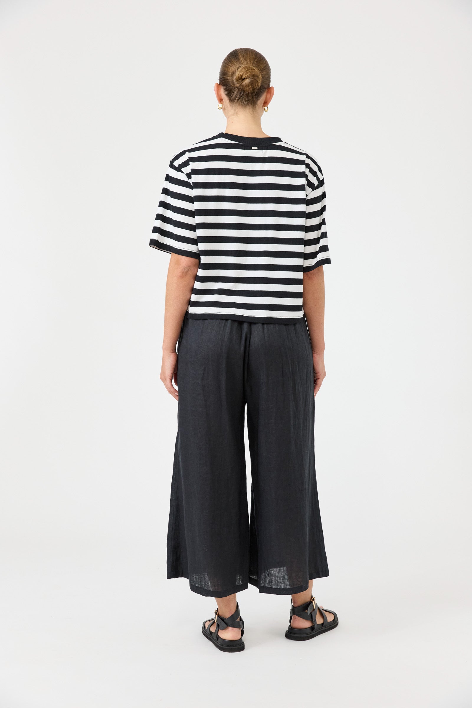 Studio Stripe Tshirt - Ebony