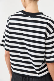 Studio Stripe Tshirt - Ebony