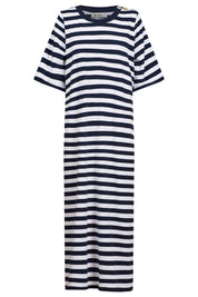 Studio Stripe Tshirt Dress - Indigo