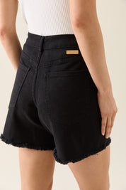 Duke Denim Shorts - Black