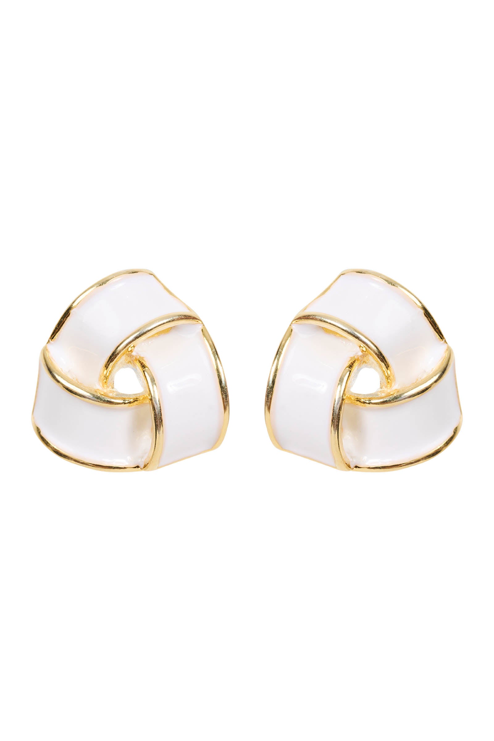 Parisio Twist Earring - White