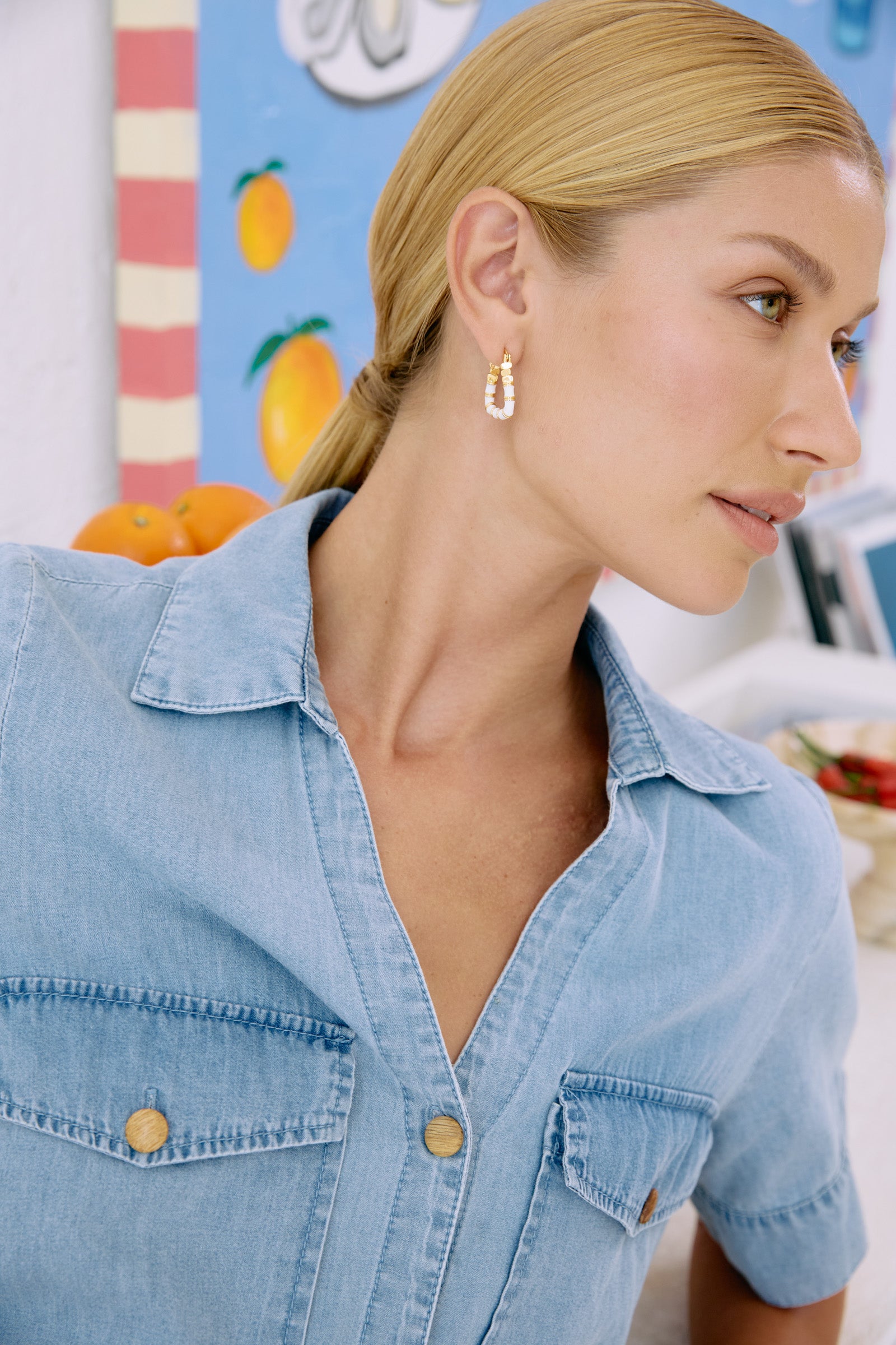 Parisio Earring - White
