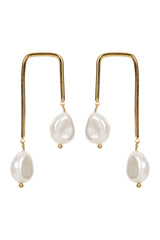 Artemis Earring - Pearl Duo