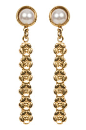 Alegria Earring - Pearl Stamped