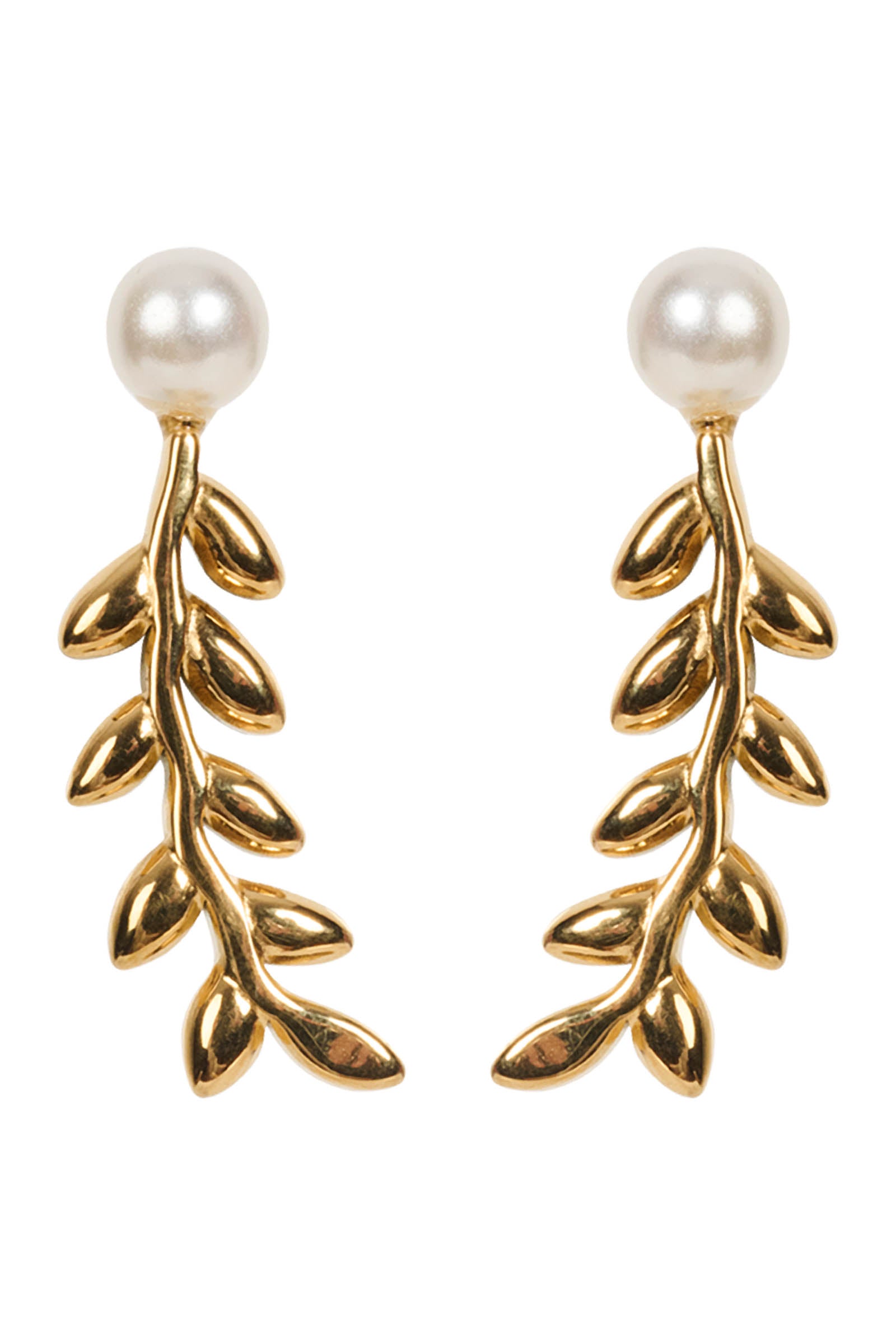 Alegria Earring - Pearl Leaf