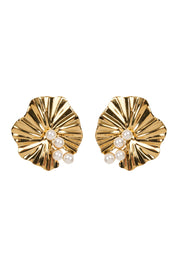 Alegria Vintage Earring - Gold Flower