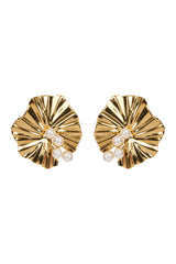 Alegria Vintage Earring - Gold Flower