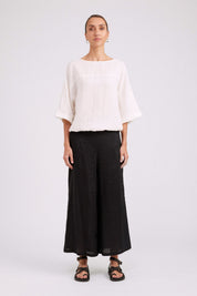 Studio Button Top/Jacket - White
