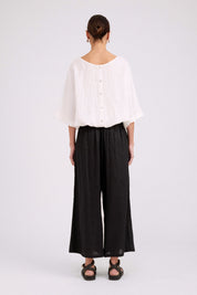 Studio Button Top/Jacket - White