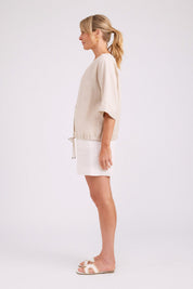 Studio Button Top/Jacket - Tusk