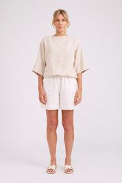 Studio Button Top/Jacket - Tusk