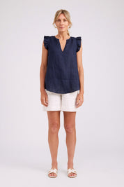 Studio Frill Tank - Navy