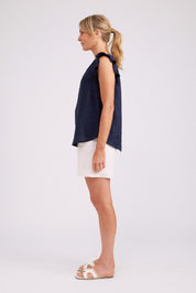 Studio Frill Tank - Navy
