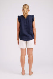 Studio Frill Tank - Navy