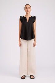 Studio Frill Tank - Black