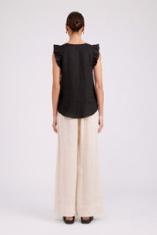 Studio Frill Tank - Black