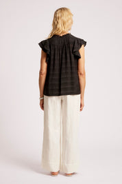 Sovana Frill Tank - Black