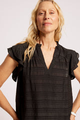 Sovana Frill Tank - Black