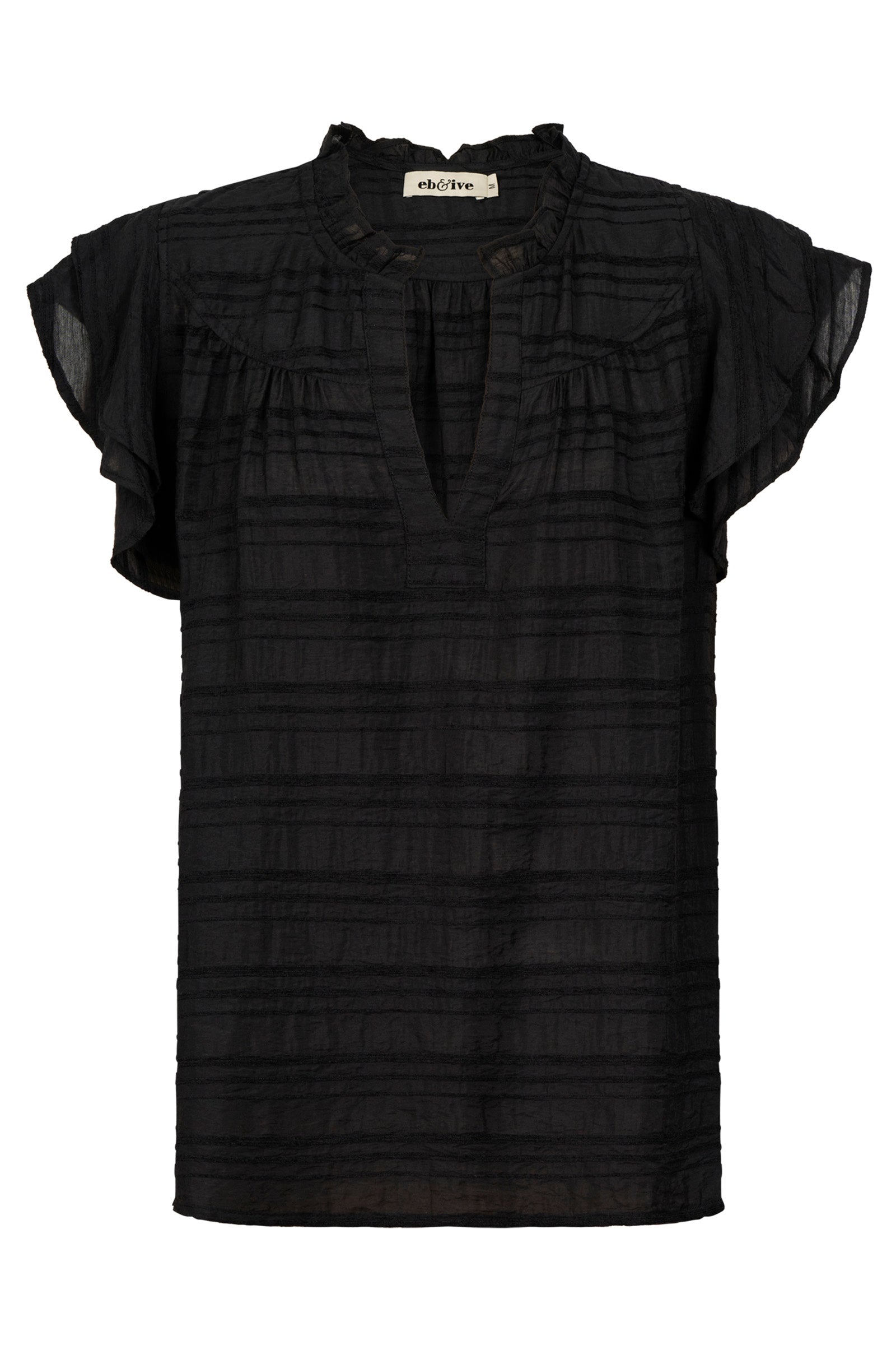 Sovana Frill Tank - Black