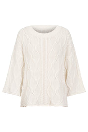 Casa Cable Jumper - White