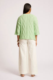 Casa Cable Jumper - Mint