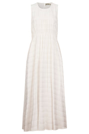 Sovana Ruched Maxi Dress - White