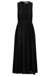 Sovana Ruched Maxi Dress - Black