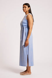 Caldera Wrap Tank Dress - Marine