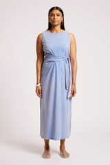 Caldera Wrap Tank Dress - Marine