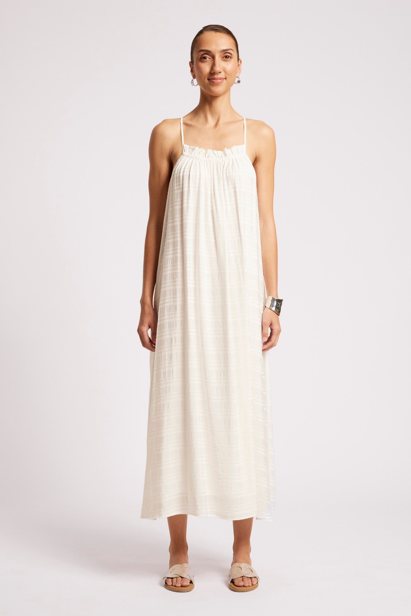 Sovana Tank Maxi Dress - White