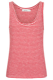 Casa Striped Tank - Aperol / White