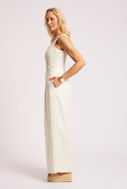Cove Palazzo Pant - White