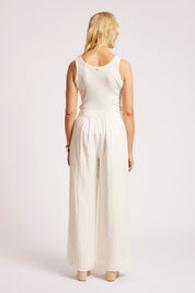 Cove Palazzo Pant - White