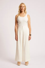 Cove Palazzo Pant - White