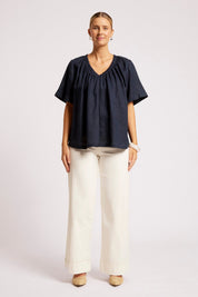 Cove Relaxed Top - Indigo