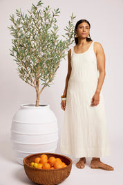 Cove Tank Maxi Dress - White