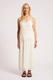 Drift Lace Tank - White