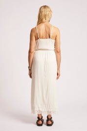 Drift Lace Skirt - White