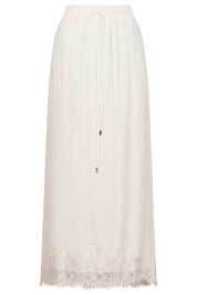 Drift Lace Skirt - White