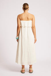 Maris Strapless Dress - White