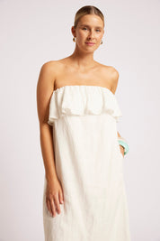 Maris Strapless Dress - White