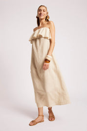 Maris Strapless Dress - Tusk