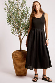Maris Tank Maxi Dress - Black