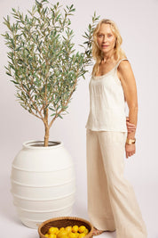 Maris Splice Tank - White / Tusk
