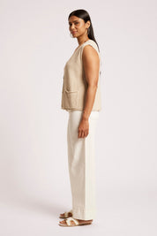 Maris Knit Vest - Tusk