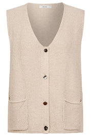 Maris Knit Vest - Tusk