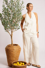 Maris Halter Vest - White